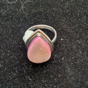 PINK DRUZY RING SZ 8